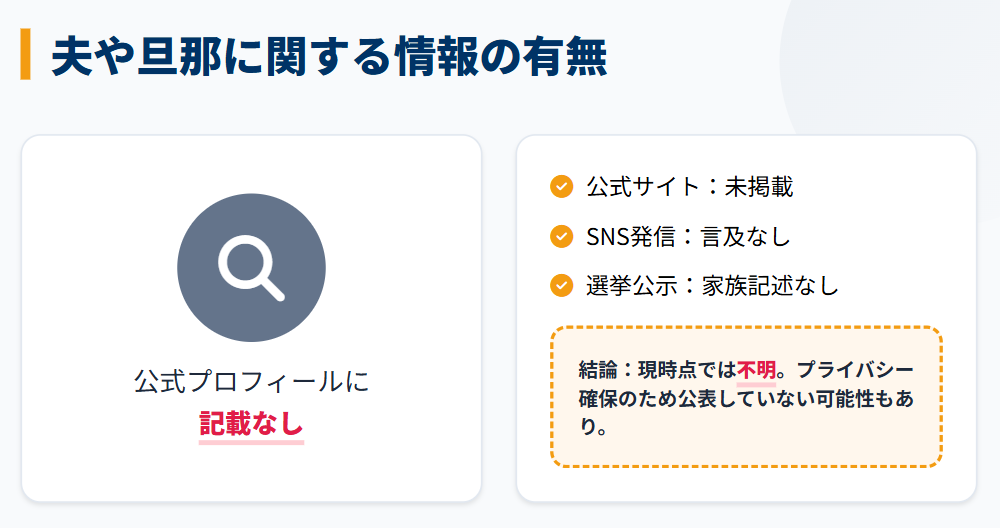 金澤ゆい 夫や旦那に関する情報の有無