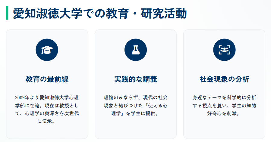 久保南海子 愛知淑徳大学での教授活動2