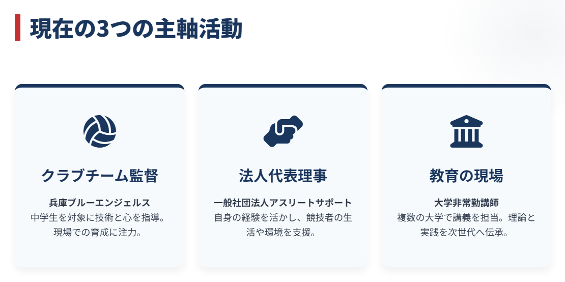 山本辰生の現在の活動や指導歴2