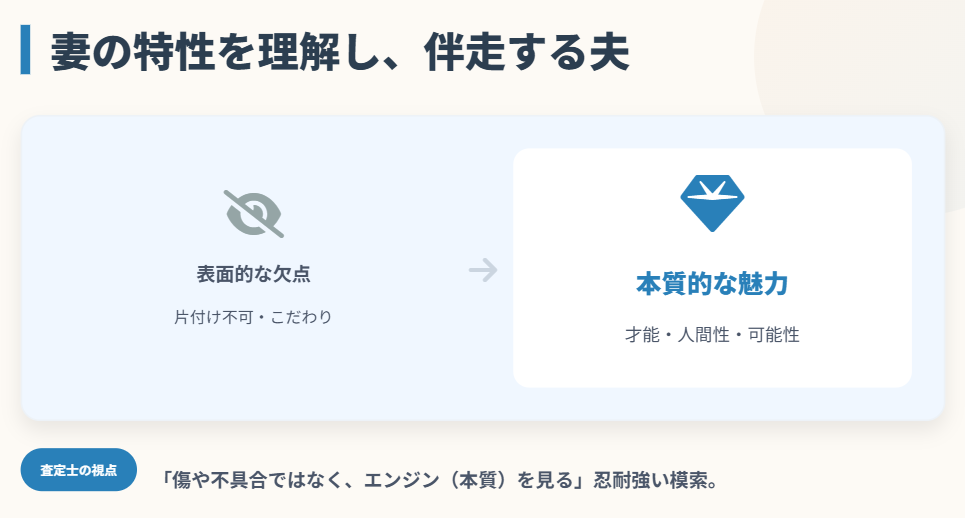 沖田×華　妻の特性を深く理解し支える夫の存在