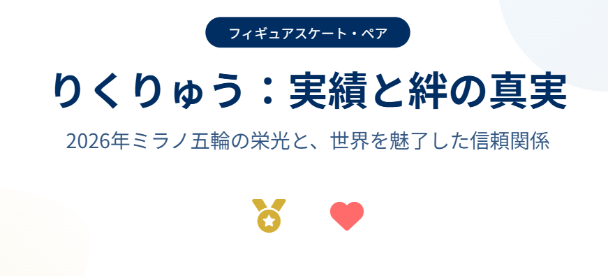 りくりゅうの目がおかしいという声を覆す実績と絆