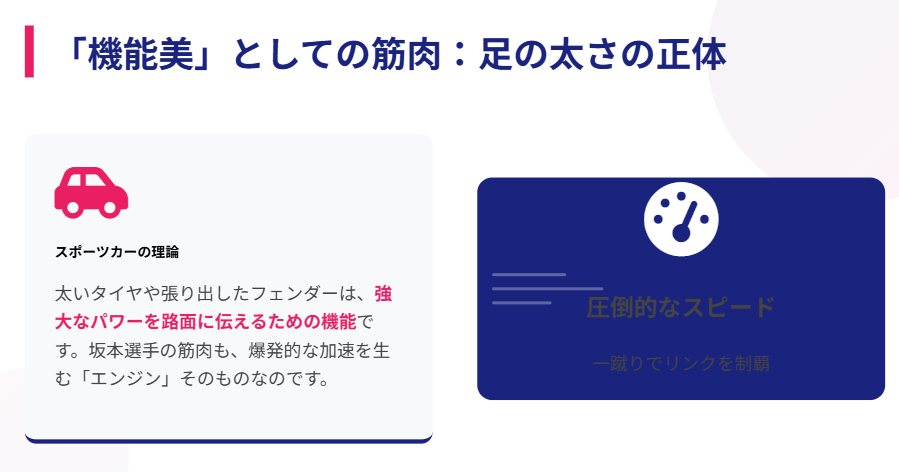 坂本花織 足が太いという声と筋肉が生むスピード