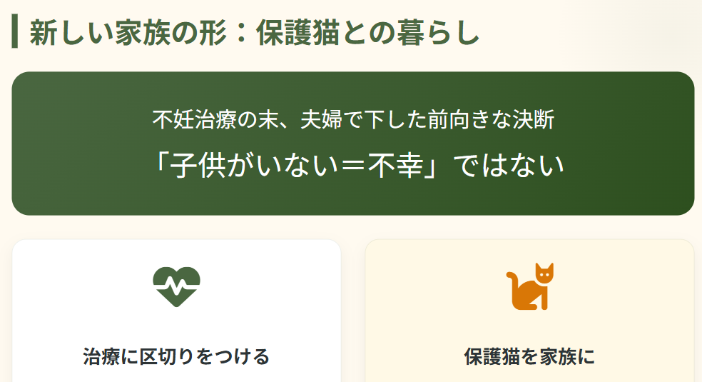 住吉美紀　子供を持たない選択と保護猫との暮らし