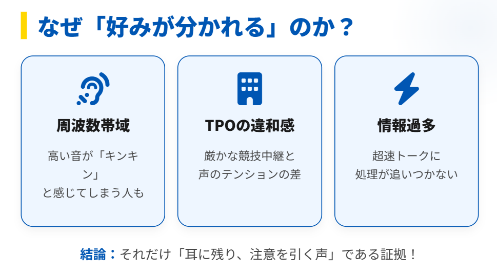 高橋成美 声が苦手な人も?好き嫌いが分かれる原因とは