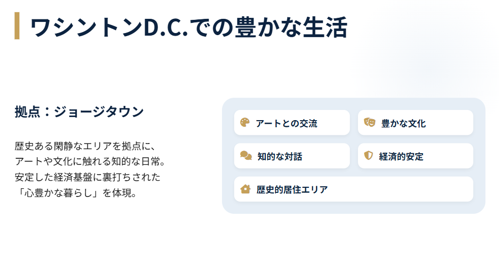 ボーク重子 夫 資産やワシントンDCでの生活
