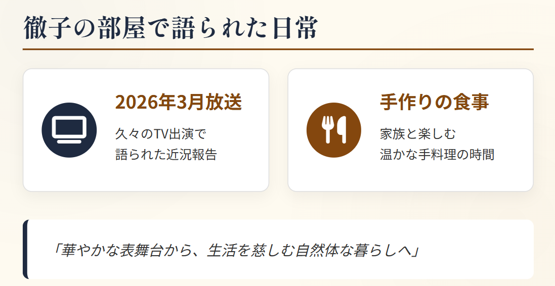 萩尾みどり 徹子の部屋で語られた家族との日常