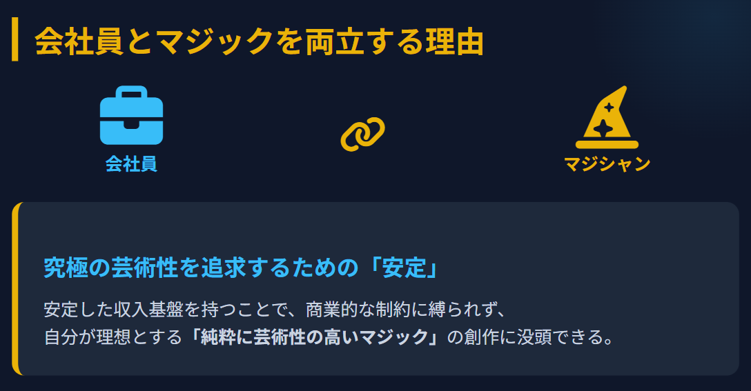 マジシャンIbuki　会社員とマジックを両立する理由