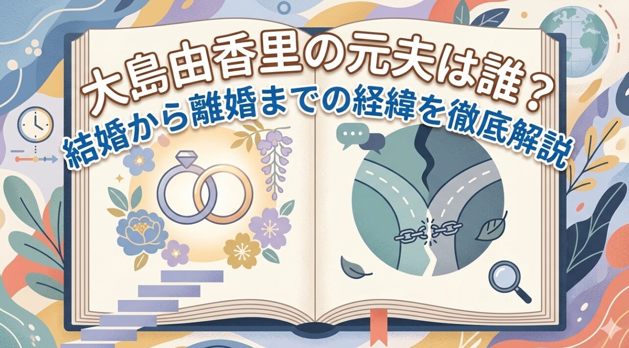 大島由香里の元夫は誰？結婚から離婚までの経緯を徹底解説
