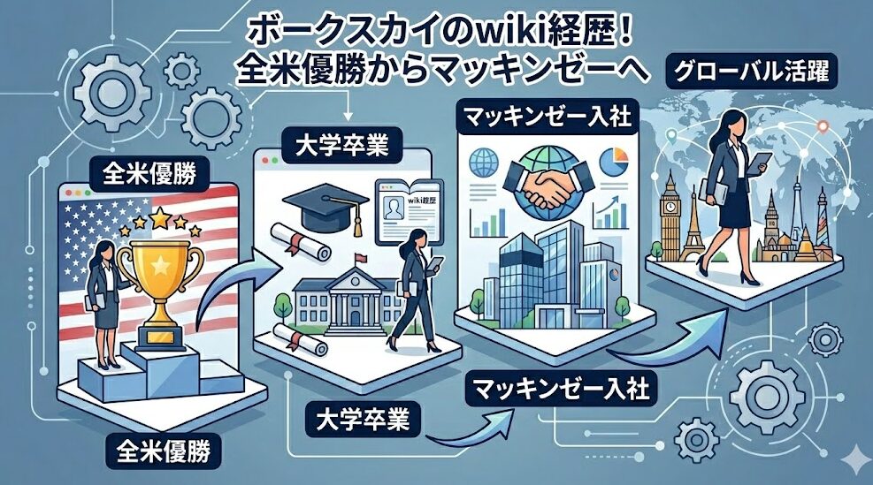 ボークスカイのwiki経歴!全米優勝からマッキンゼーへ