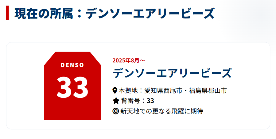 蓑輪幸のwiki　デンソーエアリービーズへ移籍