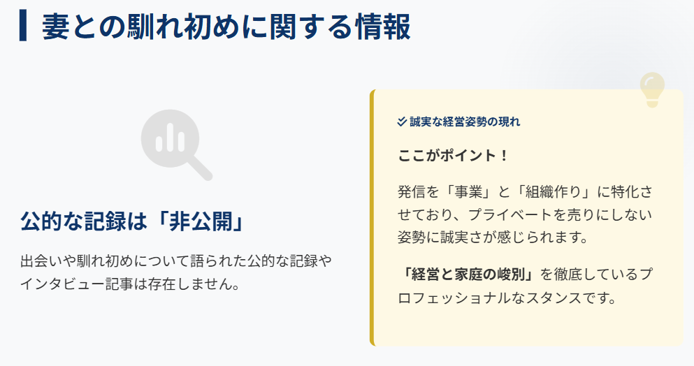 山本康二 妻との馴れ初めに関する公開情報