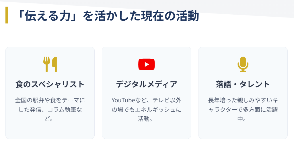 ヨネスケ　隣の晩ごはん等で知られる現在の活動