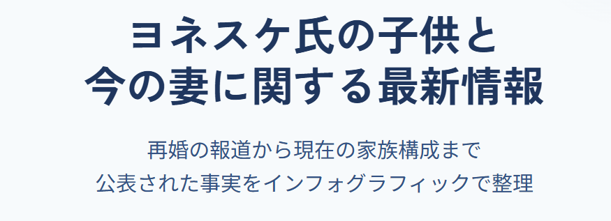 ヨネスケの子供と今の妻に関する最新情報