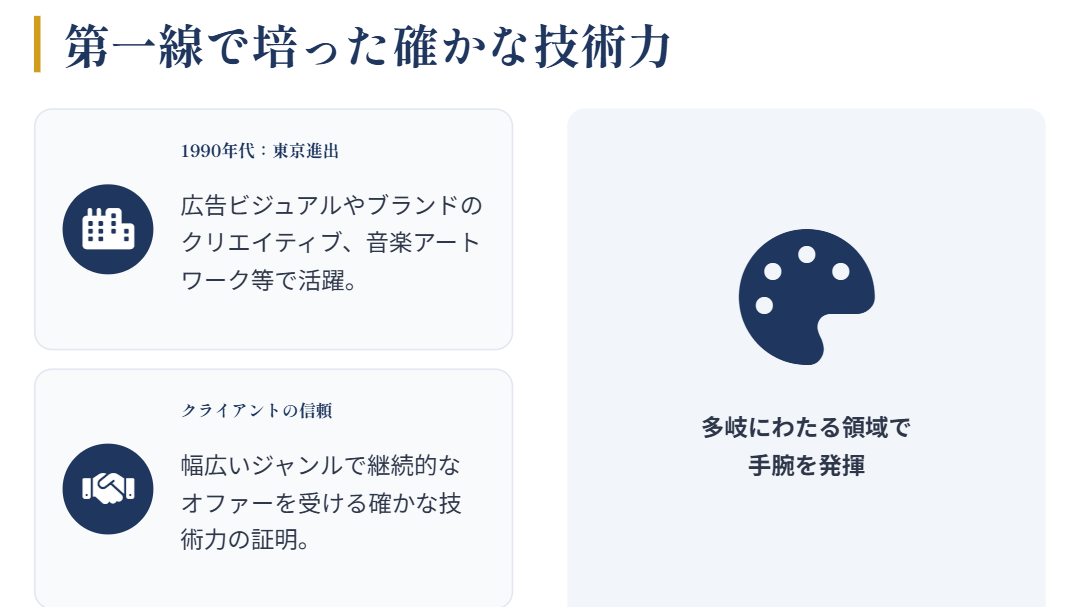 世継恭規 アートディレクターとしての経歴