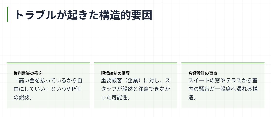 スポーツ観戦と音楽ライブの「マナーの違い」