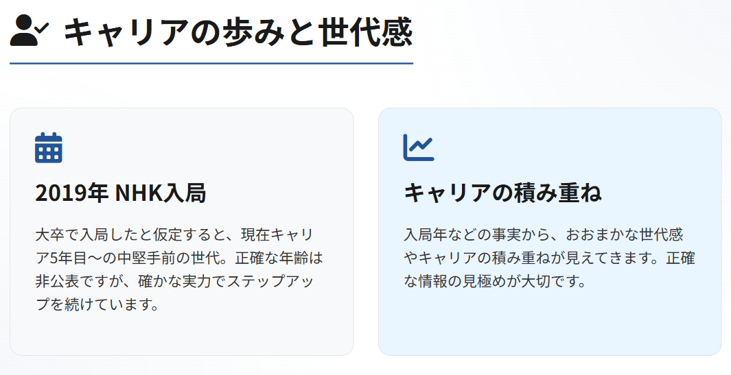 荒木さくら 入局からの経歴と異動の歴史