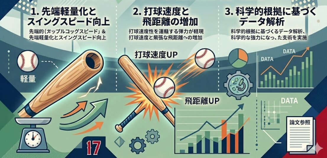 くり抜きバットの効果とは?大谷翔平の打力と科学的根拠を徹底解説
