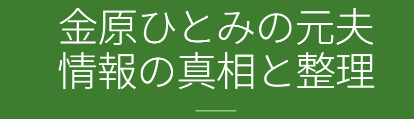金原ひとみ 元夫はどんな人物なのか