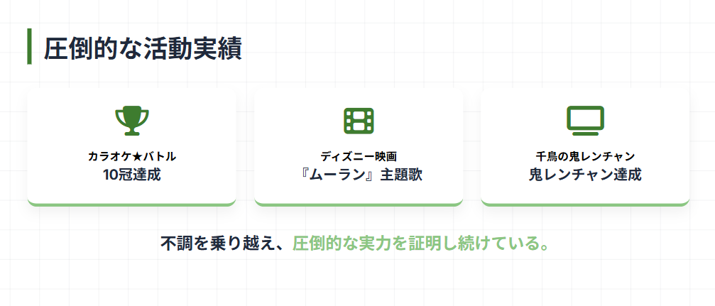 城南海　カラオケバトルなどでの活動実績