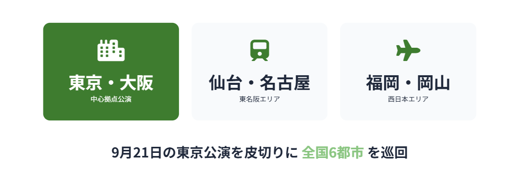 城南海　追加公演が決定したライブツアー２