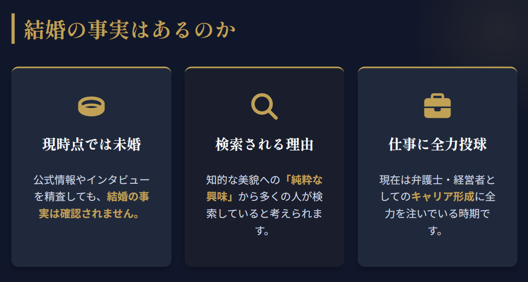 越水遥に結婚の事実はあるのか