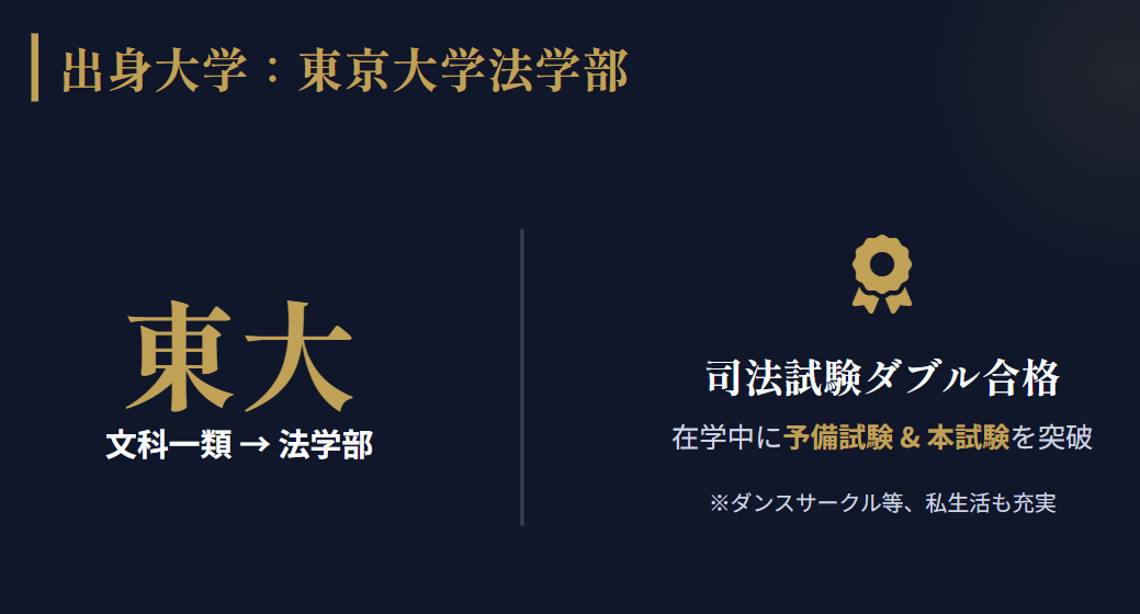 越水遥の出身大学は東京大学法学部