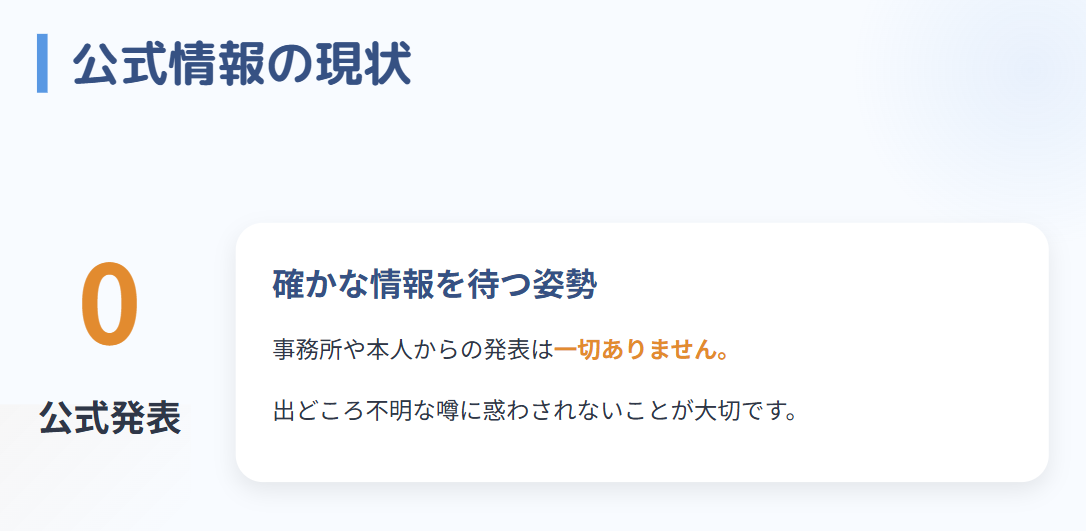 水上京香　所属事務所の公式発表の有無