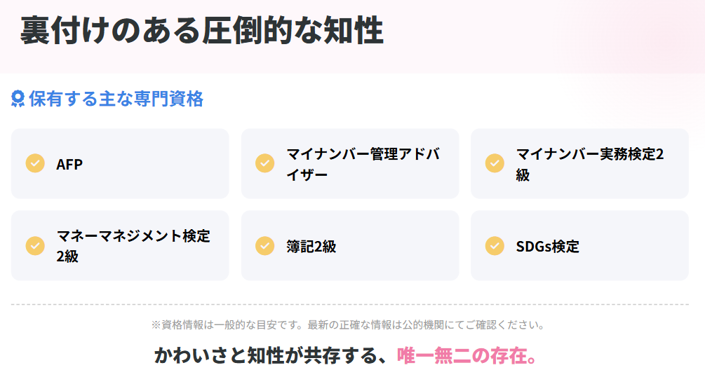 横川楓　資格多数でMBAも取得する知性