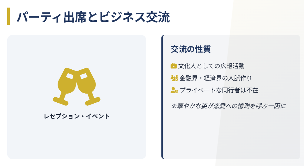 横川楓　パーティ出席と恋愛の関連性
