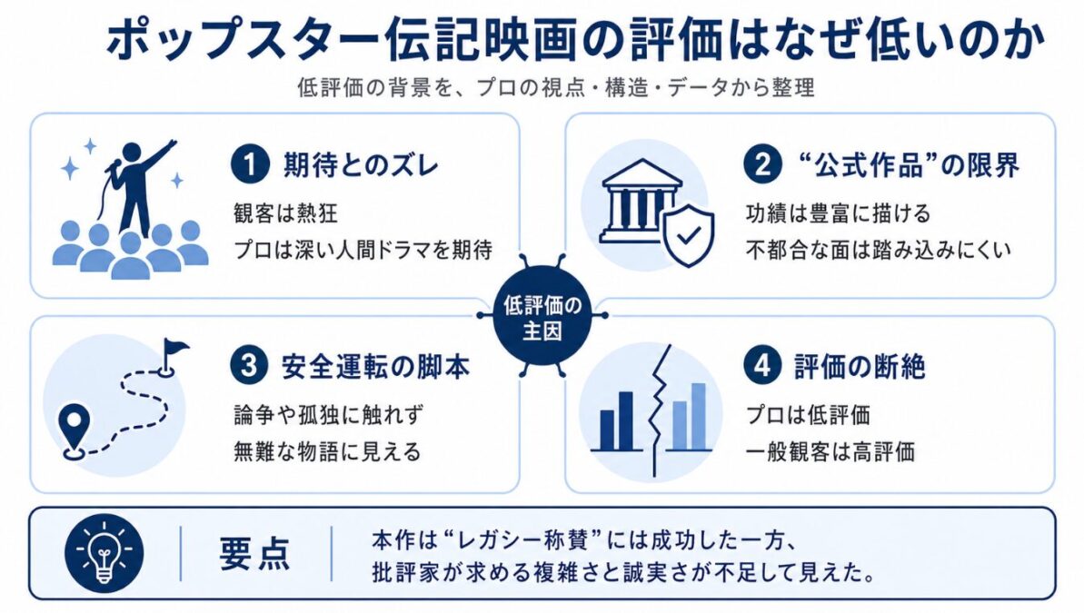 マイケルジャクソンの映画の評価はなぜ低いのか