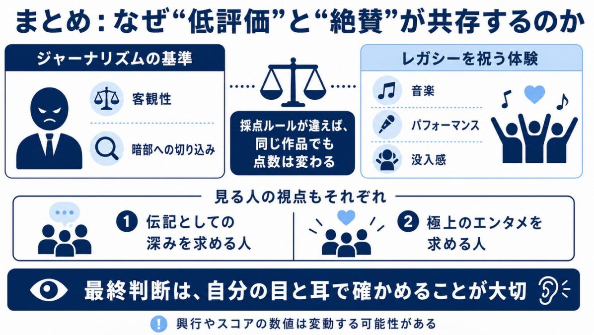 まとめ：マイケルジャクソンの映画評価がなぜ低いか