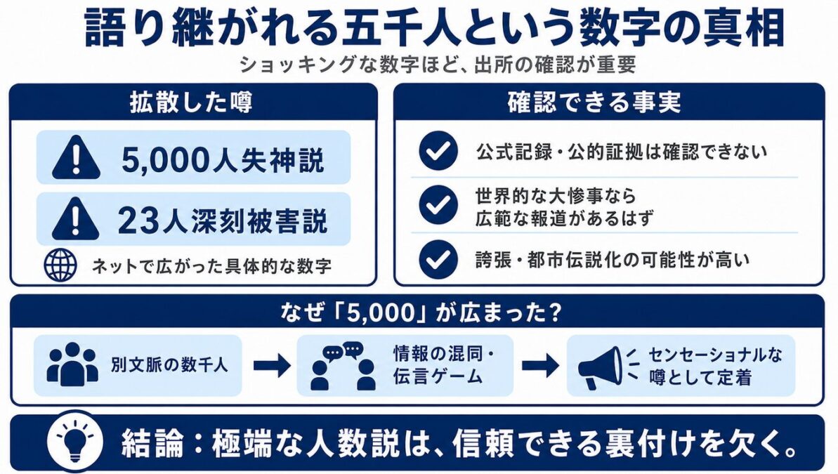 マイケルジャクソン　語り継がれる五千人という数字の真相