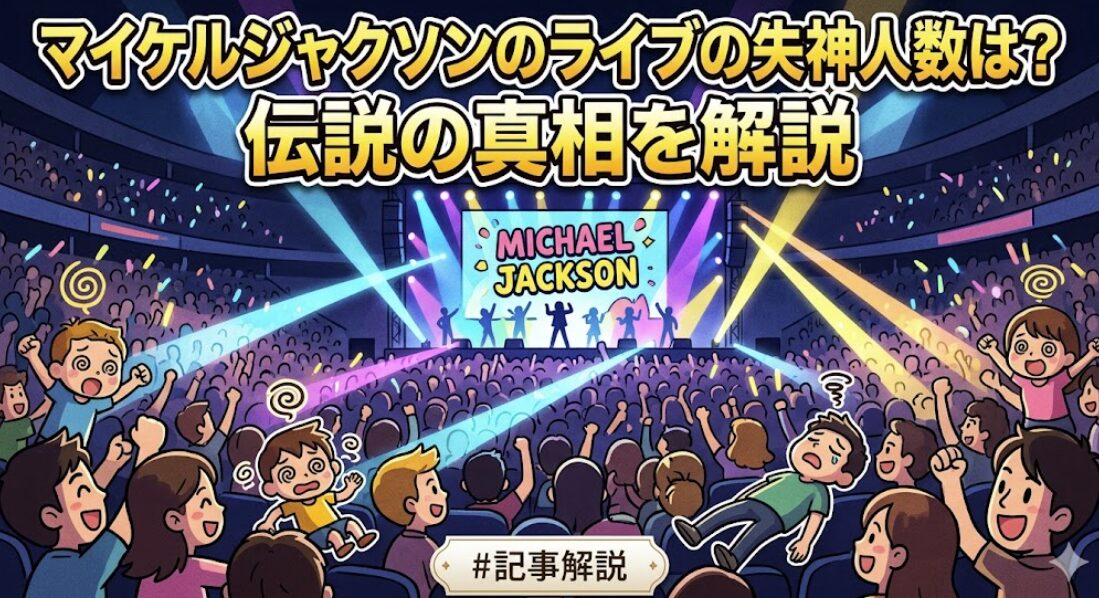 マイケルジャクソンのライブの失神人数は？伝説の真相を解説