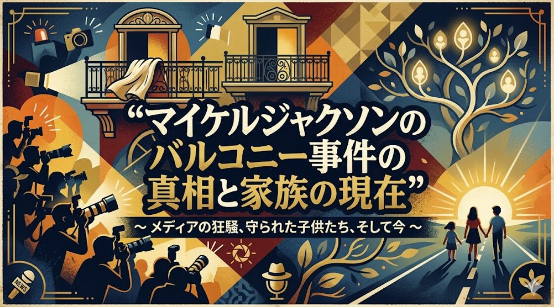 マイケルジャクソンのバルコニー事件の真相と家族の現在