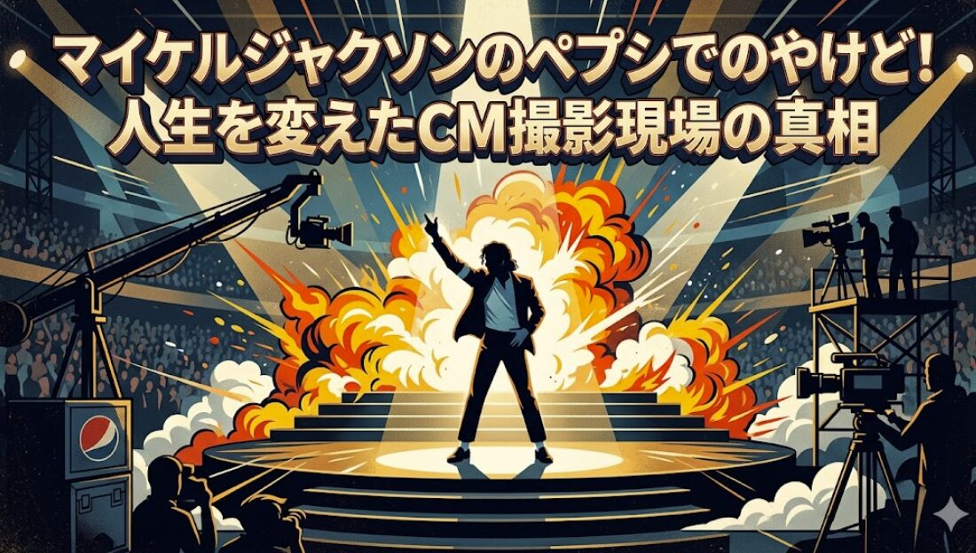 マイケルジャクソンのペプシでのやけど!人生を変えたCM撮影現場の真相
