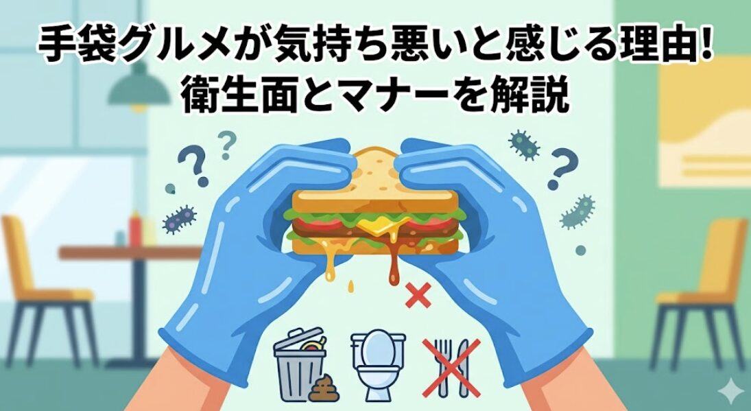 手袋グルメが気持ち悪いと感じる理由！衛生面とマナーを解説