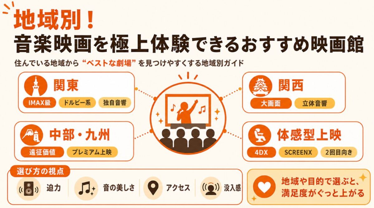 地域別！マイケルの映画を極上体験できるおすすめ映画館