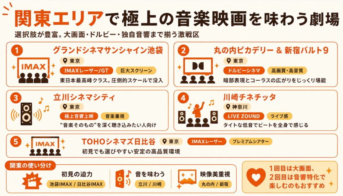 映画マイケル　関東エリアで極上の音楽映画を味わう劇場