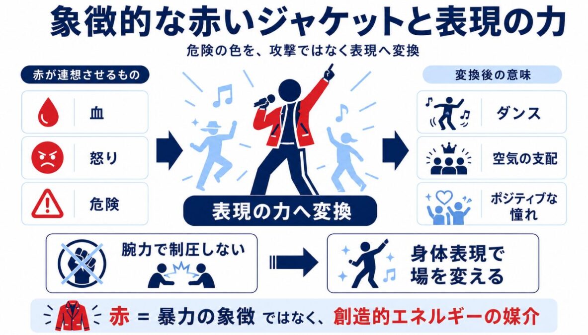 マイケルジャクソン　象徴的な赤いジャケットと表現の力