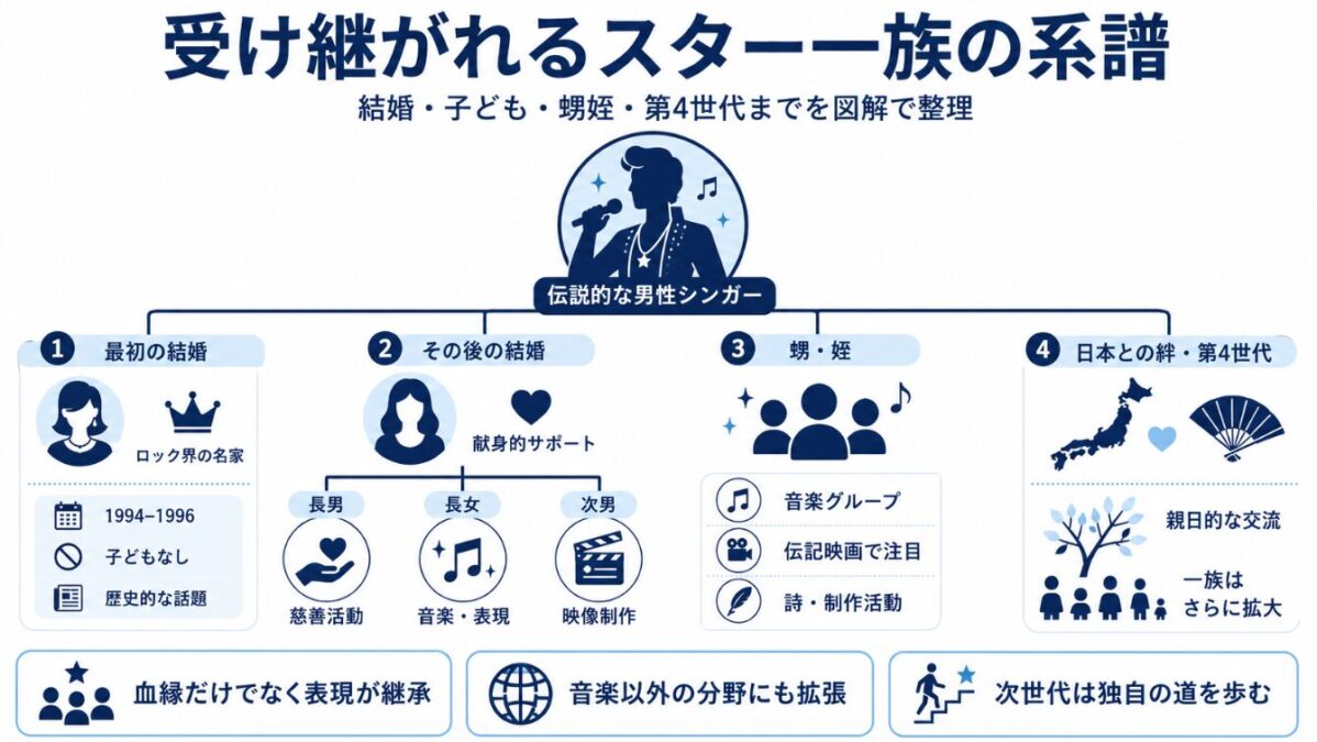 マイケルジャクソンの家系図を継ぐ次世代
