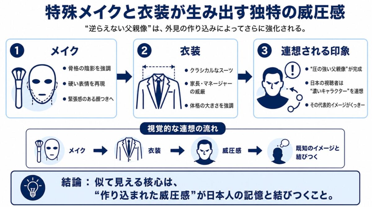 ジョセフジャクソンがくっきーに似てる 特殊メイクと衣装が生み出す独特の威圧感