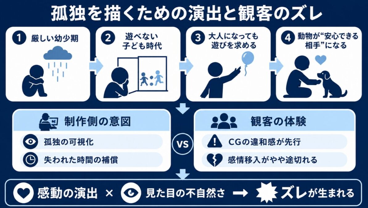 映画マイケルのバブルスはCGなのか？孤独を描くための演出と観客のズレ