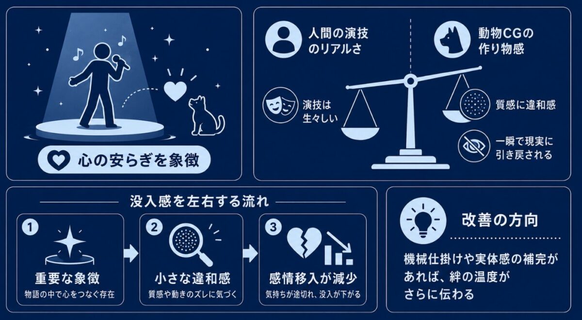 映画のマイケルのネタバレや感想と見どころ　劇中の動物の描写に見るCGの違和感