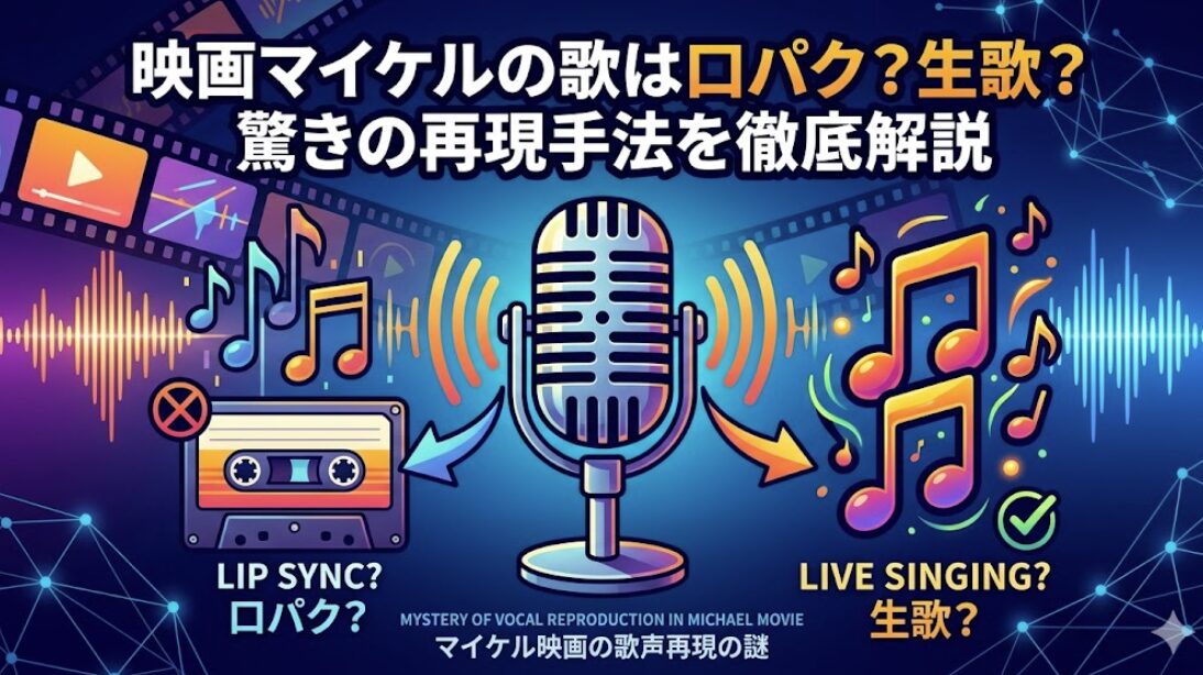 映画マイケルの歌は口パク?生歌?驚きの再現手法を徹底解説