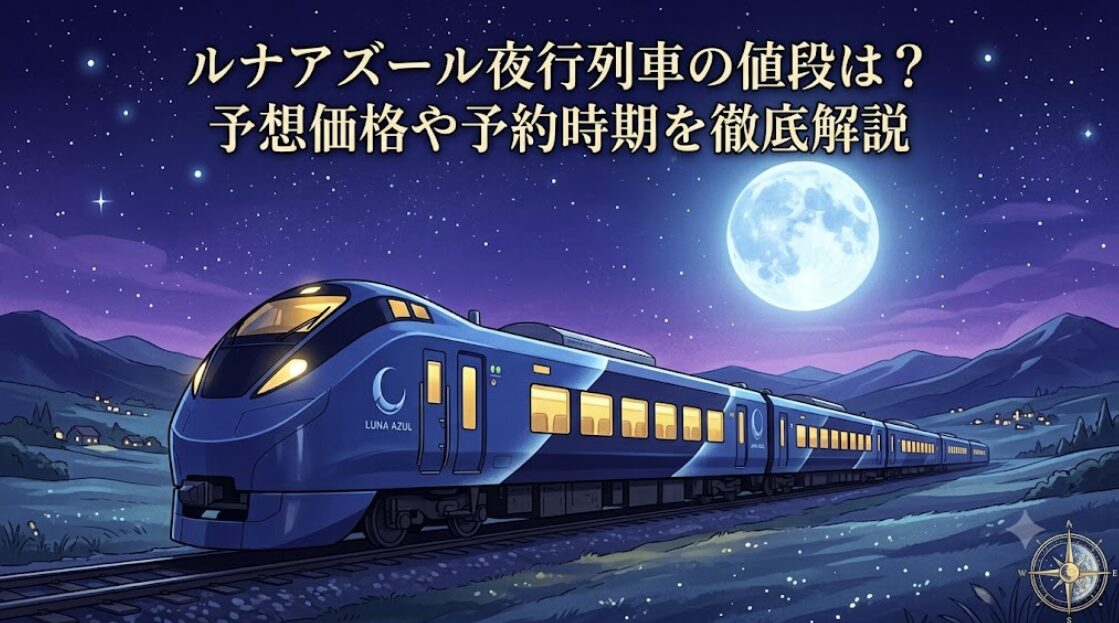 ルナアズール夜行列車の値段は？予想価格や予約時期を徹底解説
