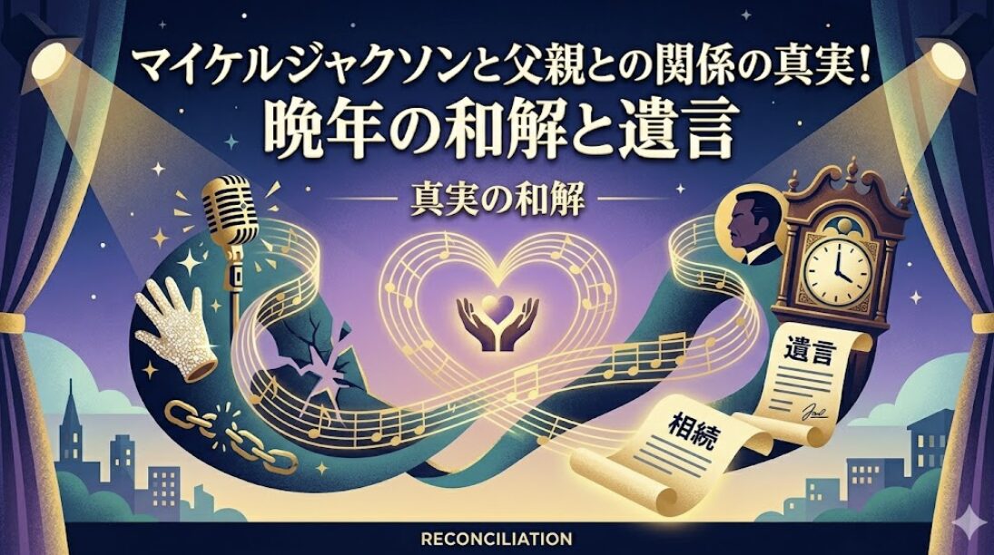 マイケルジャクソンと父親ジョセフとの関係の真実!晩年の和解と遺言