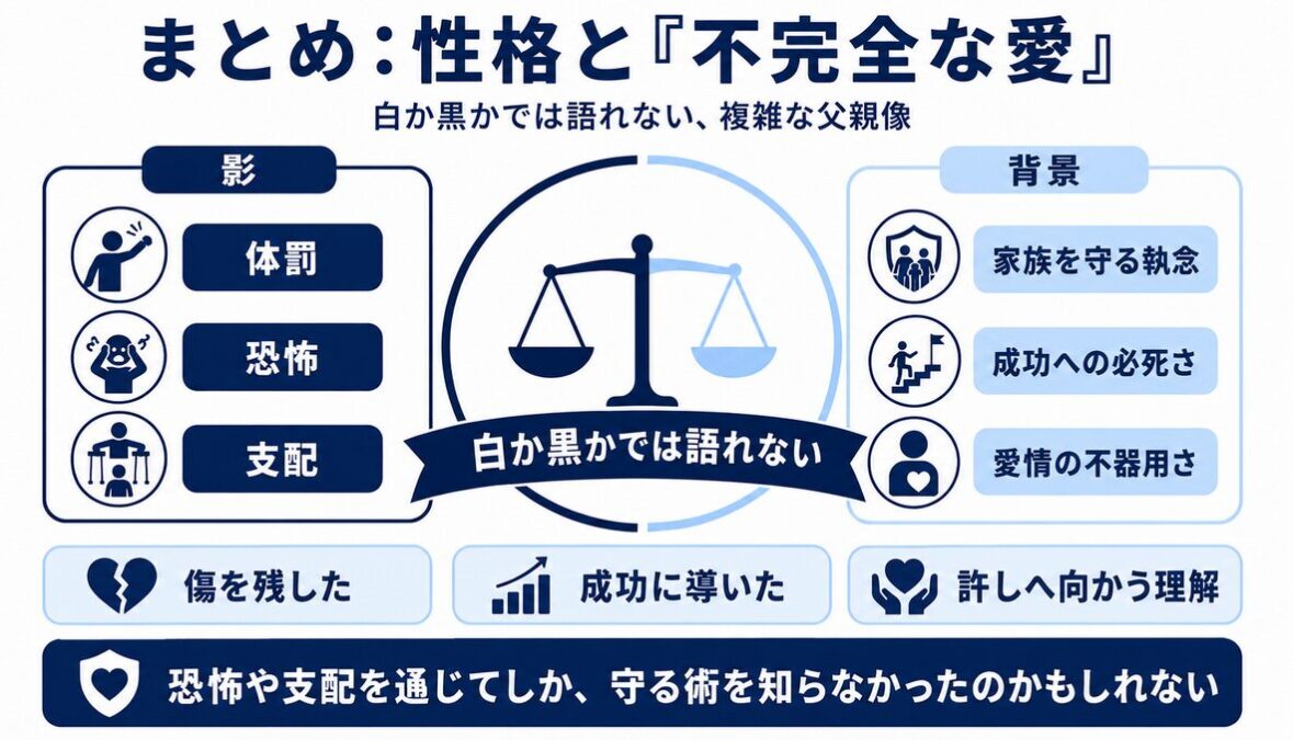 まとめ：ジョセフジャクソンの性格と不完全な愛