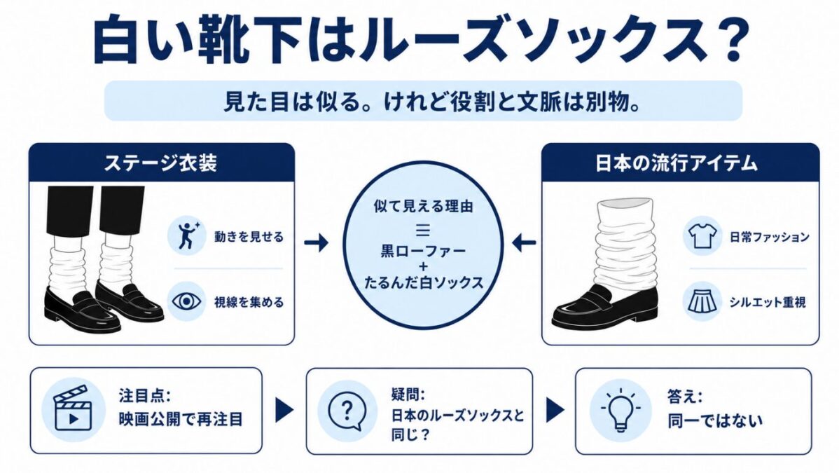 マイケルジャクソンが履いたのはルーズソックスなのか