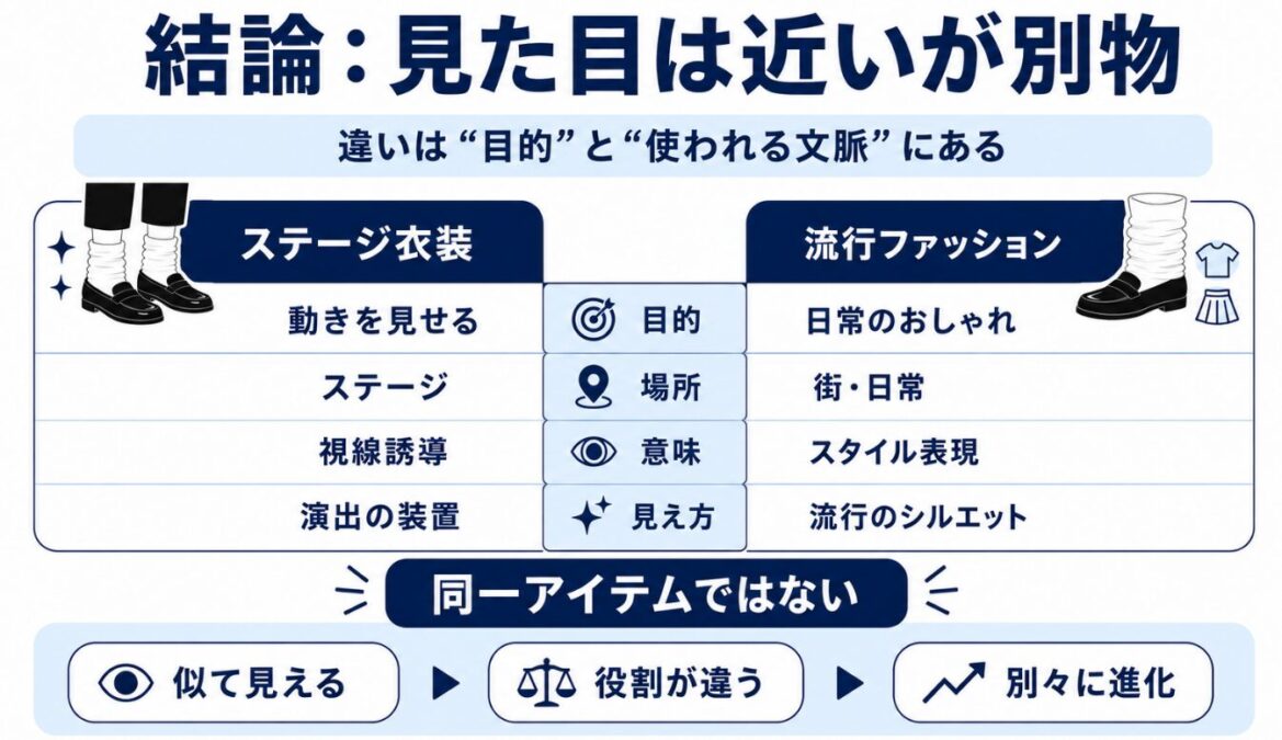 マイケルジャクソンはルーズソックス　　結論として日本の流行アイテムとは別物