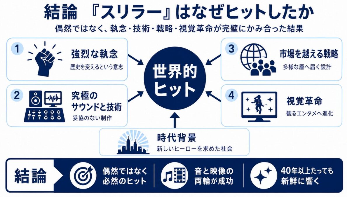 まとめ:マイケルジャクソンのスリラーはなぜヒットしたか